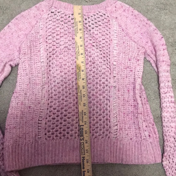 American Eagle Purple Pink Knit Sweater - Picture 6 of 6